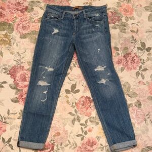 Joe's Jeans Women's Distressed Boyfriend Jeans - Blue